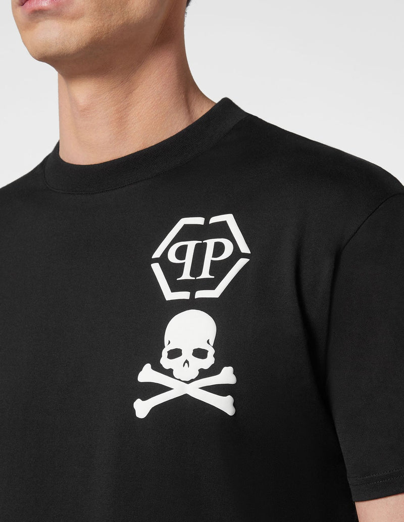 Camiseta Philipp Plein Skull&Bones Negra Hombre