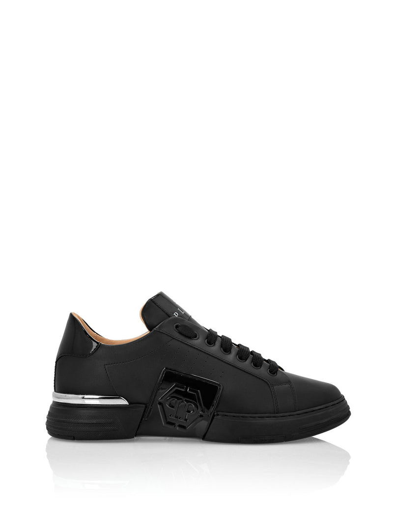 Philipp Plein Lo-Top Leather Phantom Kick$ Negras Hombre