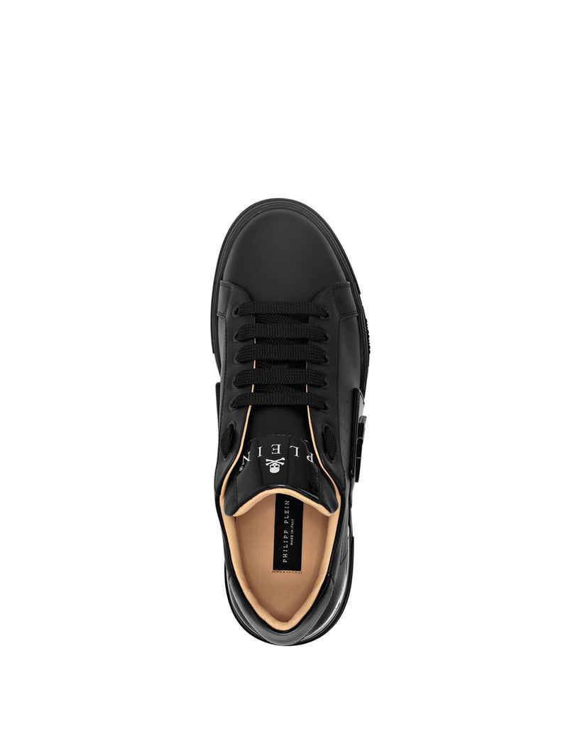 Philipp Plein Lo-Top Leather Phantom Kick$ Negras Hombre