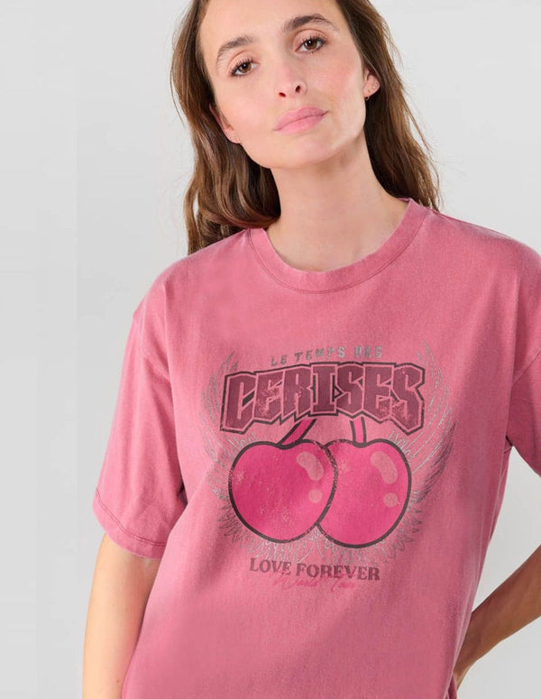 Camiseta Le Temps des Cerises Atraba Rosa Mujer