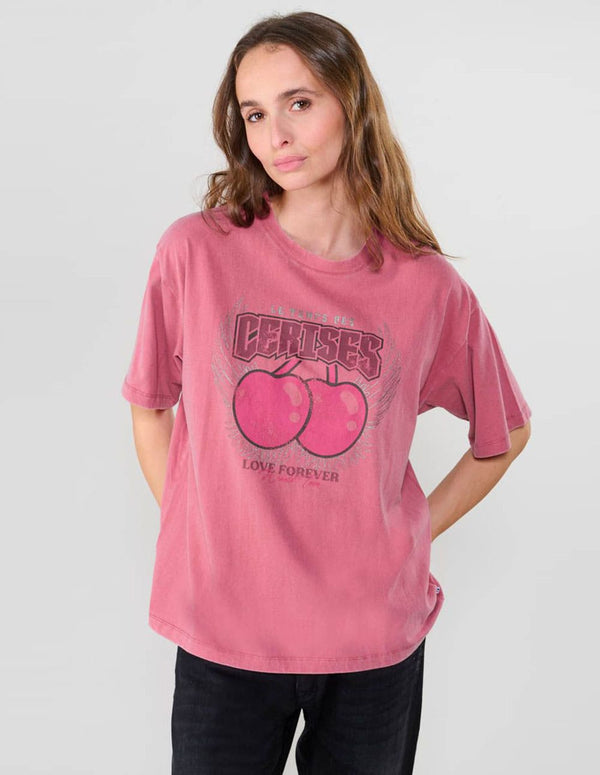 Camiseta Le Temps des Cerises Atraba Rosa Mujer