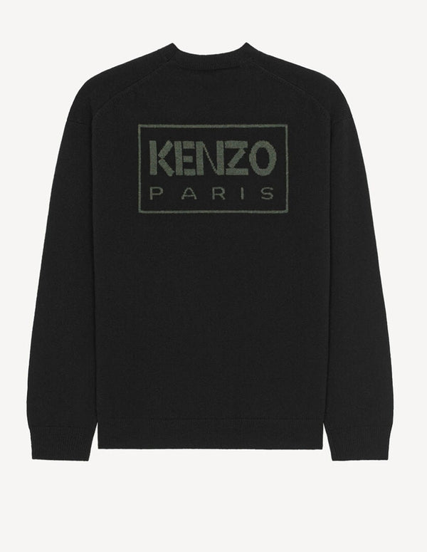 Kenzo Paris Men's Black Wool Sweater