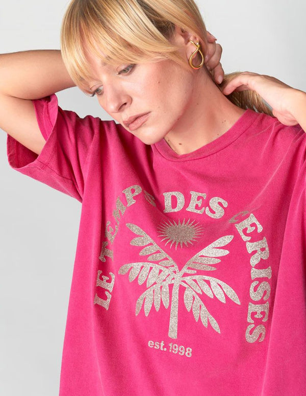 Camiseta Le Temps des Cerises Cassio Rosa Mujer