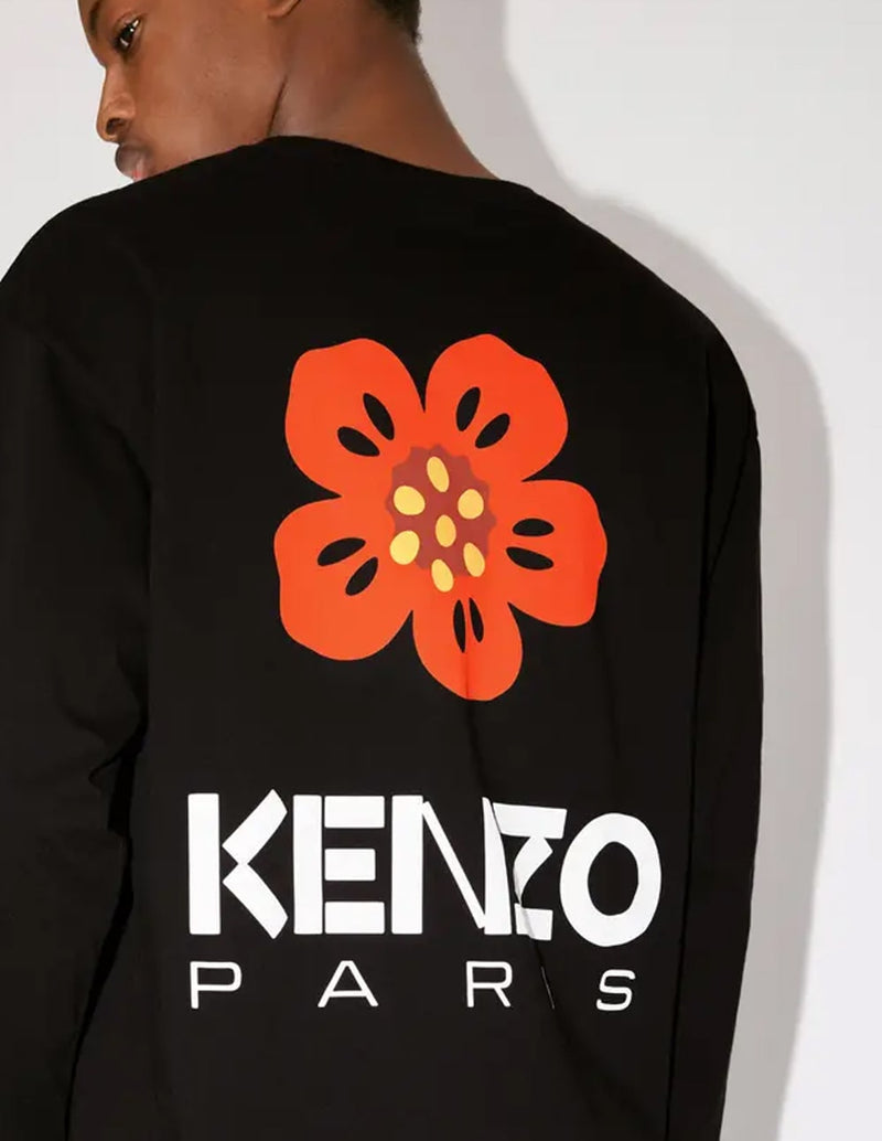 Camiseta Kenzo Boke Flower de Manga Larga Negra Hombre