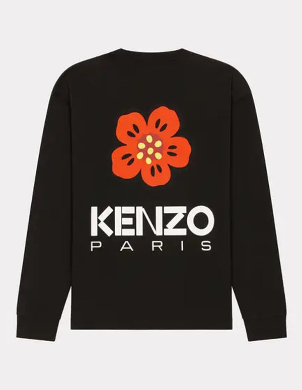 Camiseta Kenzo Boke Flower de Manga Larga Negra Hombre