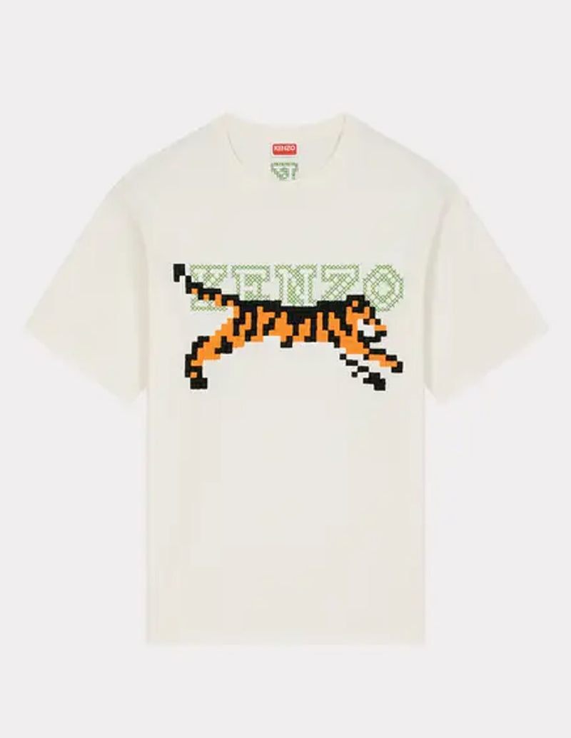 Camiseta Kenzo Pixel Oversized Blanca Hombre