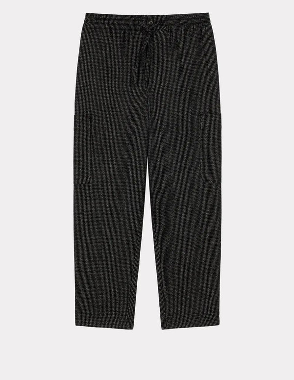 Pantalón Cargo Kenzo de Lana a Cuadros Gris Hombre