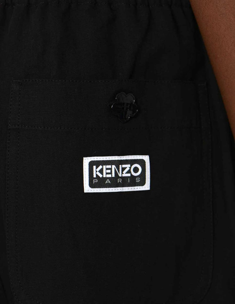 Pantalón Jogger Kenzo con Cordones Negro Hombre