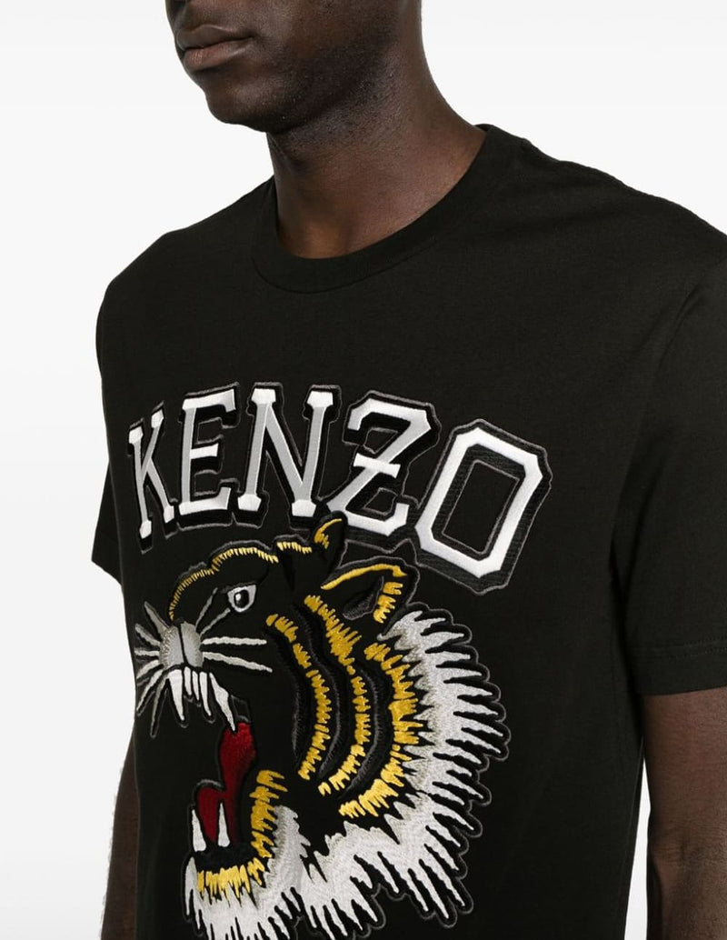 Camiseta Kenzo Tiger Varsity Negra Hombre