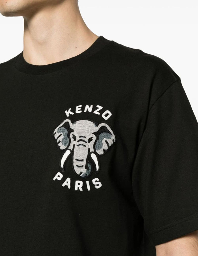 Camiseta Kenzo Elephant Negra Hombre