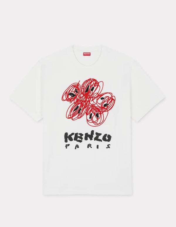 Camiseta Kenzo Drawn Varsity Blanca Hombre