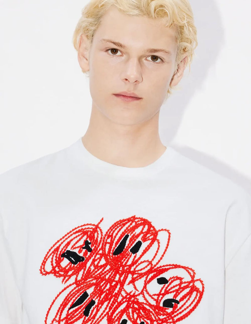 Camiseta Kenzo Drawn Varsity Blanca Hombre