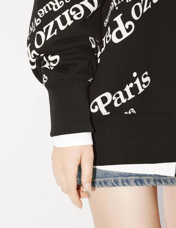 Sudadera con Capucha Kenzo by Verdi Negra Unisex