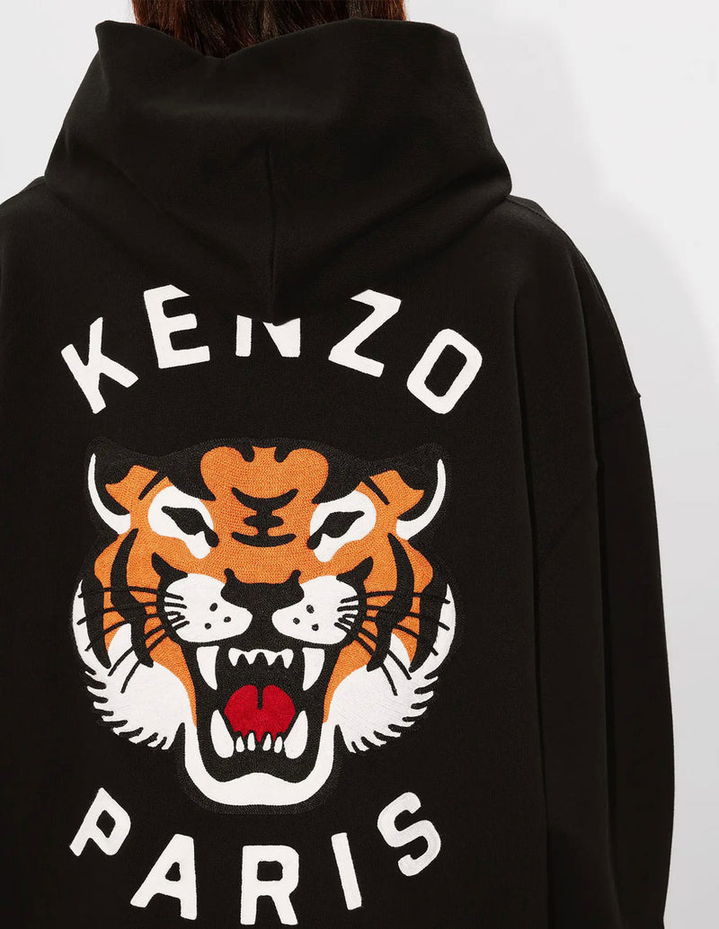 Sudadera con Capucha Kenzo Lucky Tiger Negra  Unisex