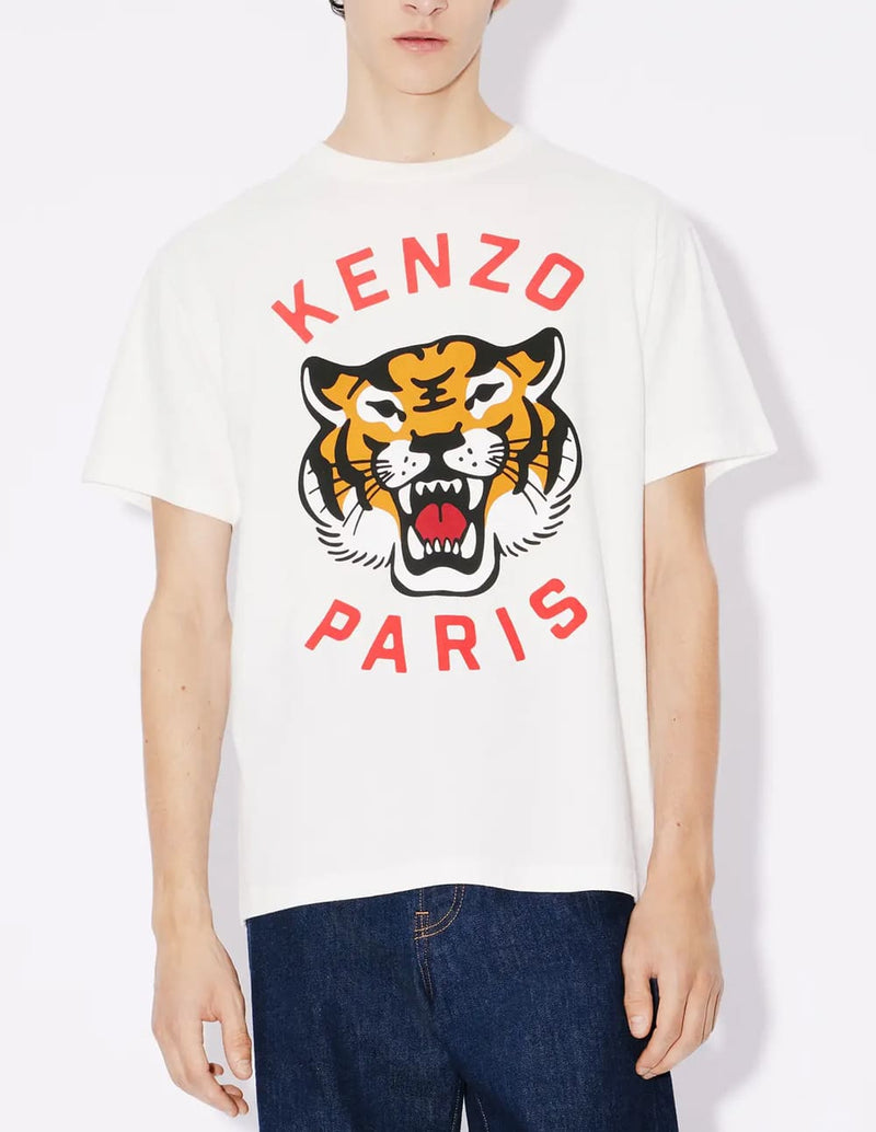 Camiseta Kenzo Lucky Tiger Oversize Blanca Unisex