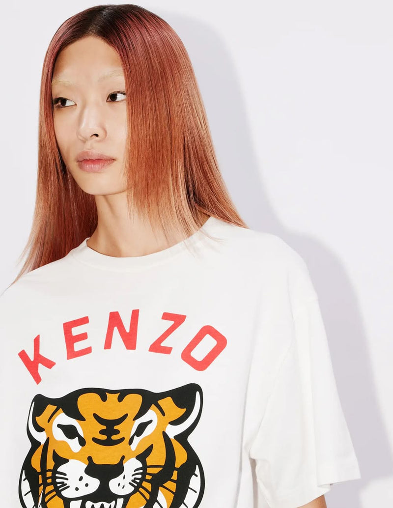 Camiseta Kenzo Lucky Tiger Oversize Blanca Unisex