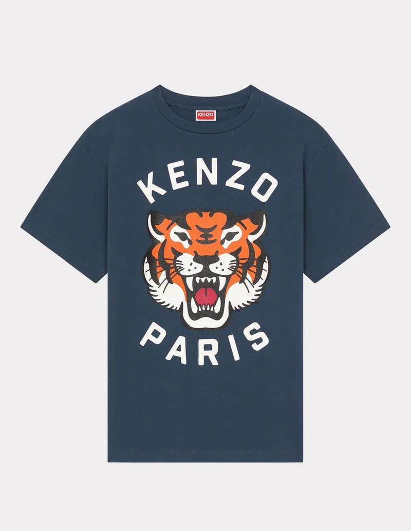 Camiseta Kenzo Lucky Tiger Oversize Azul Unisex