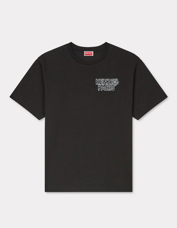 Camiseta Kenzo Oversized Bordada Kenzo Constellation Negra Hombre