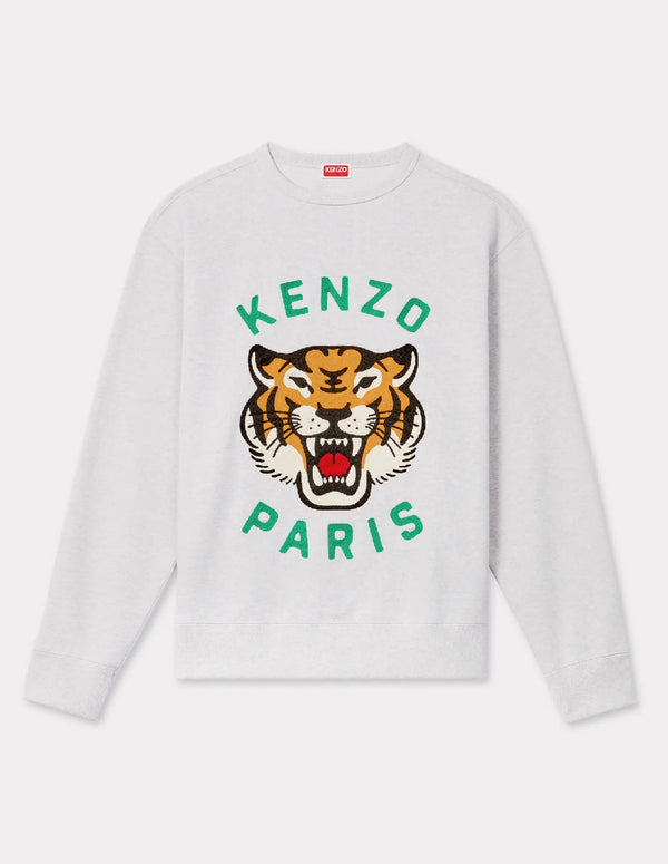 Sudadera Kenzo Bordada Lucky Tiger Gris Unisex