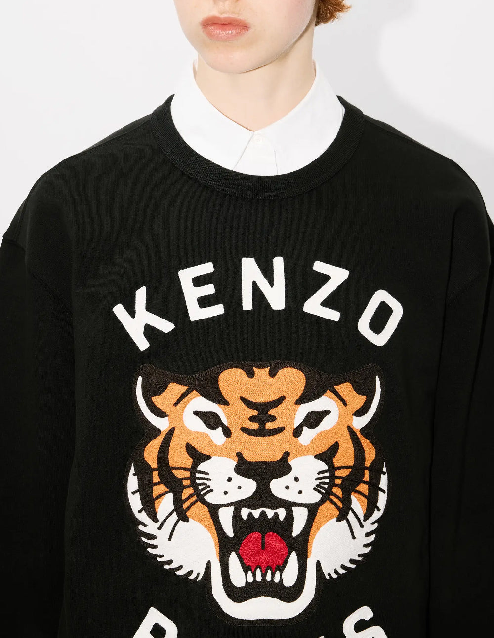 Sudadera Kenzo Bordada Lucky Tiger Negra Unisex FE68SW1064MF 99J Comprar Online en Capitan Siroco Capitan Siroco