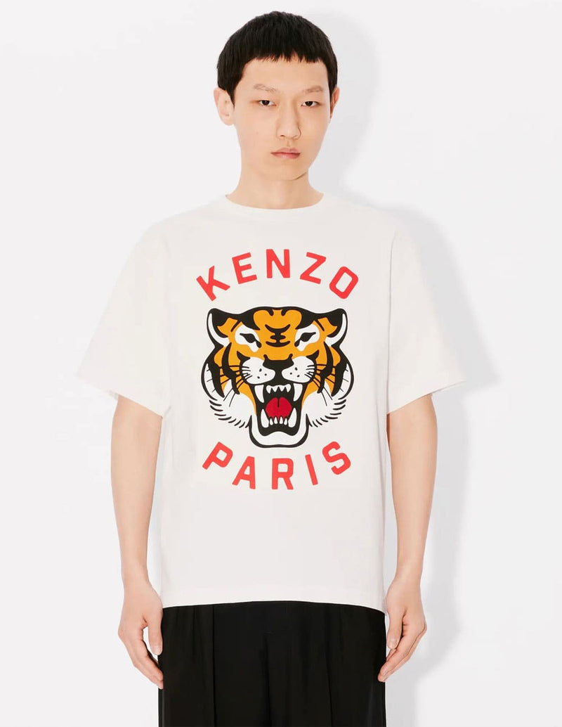 Camiseta Kenzo Oversized Lucky Tiger Blanca Unisex