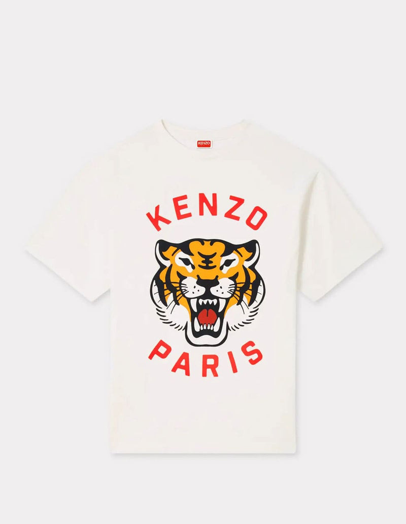 Camiseta Kenzo Oversized Lucky Tiger Blanca Unisex