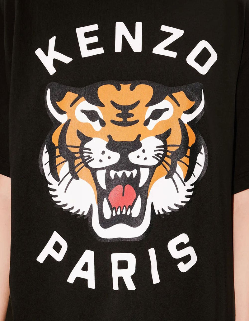 Camiseta Kenzo Oversized Lucky Tiger Negra Unisex