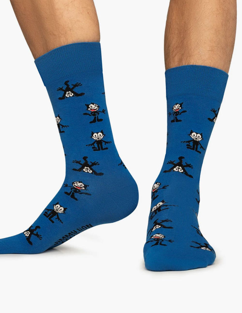 Calcetines Jimmy Lion Felix Pattern Azules Unisex