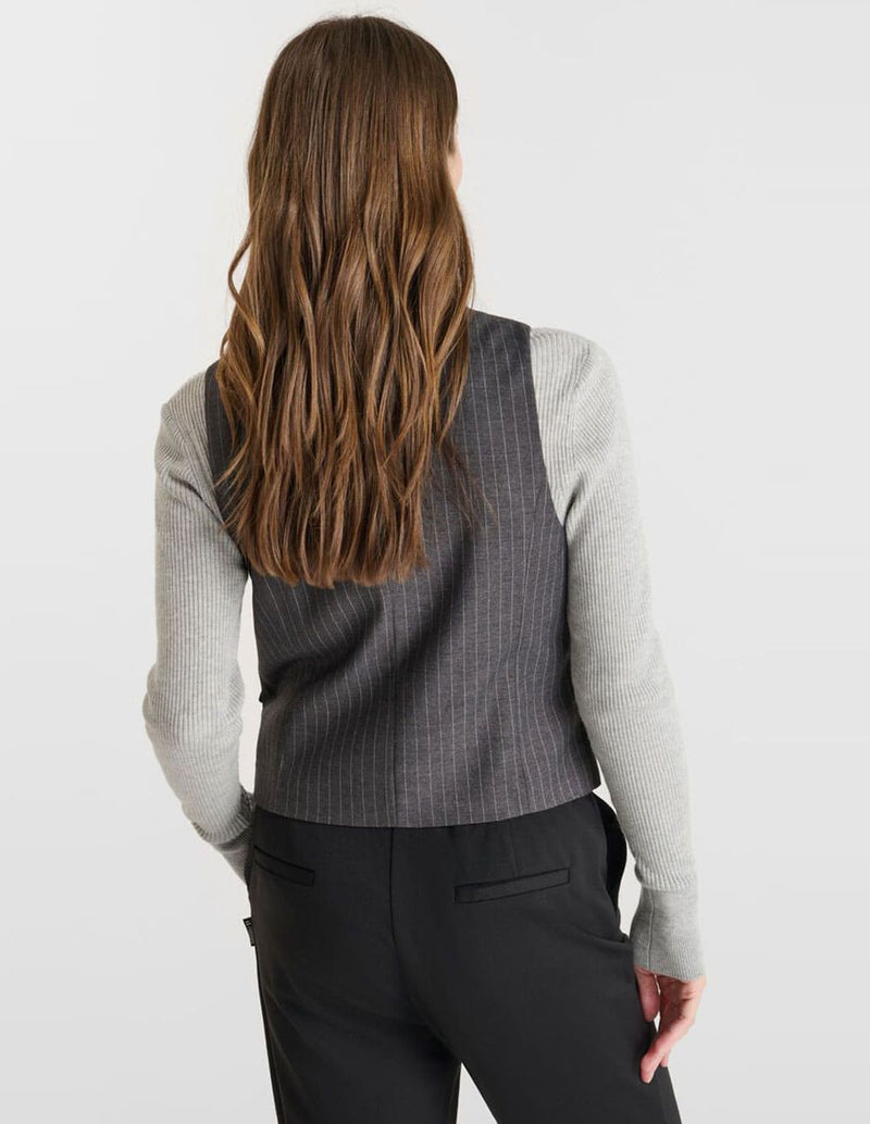 Chaleco Le Temps des Cerises Esy Gris Mujer