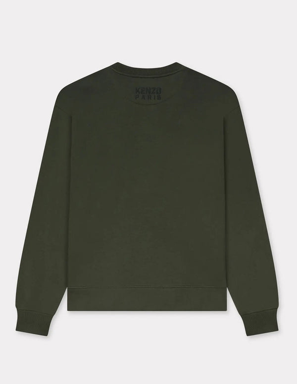 Sudadera Kenzo Happy Tiger Bordada Verde Hombre