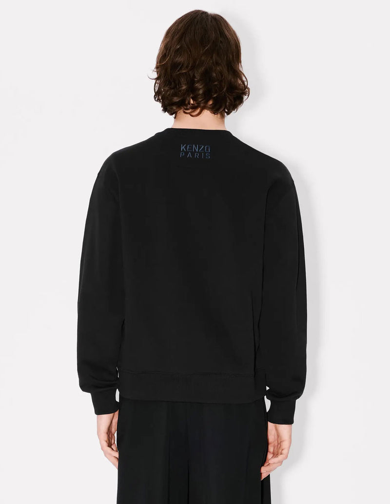 Sudadera Kenzo Happy Tiger Bordada Negra Hombre