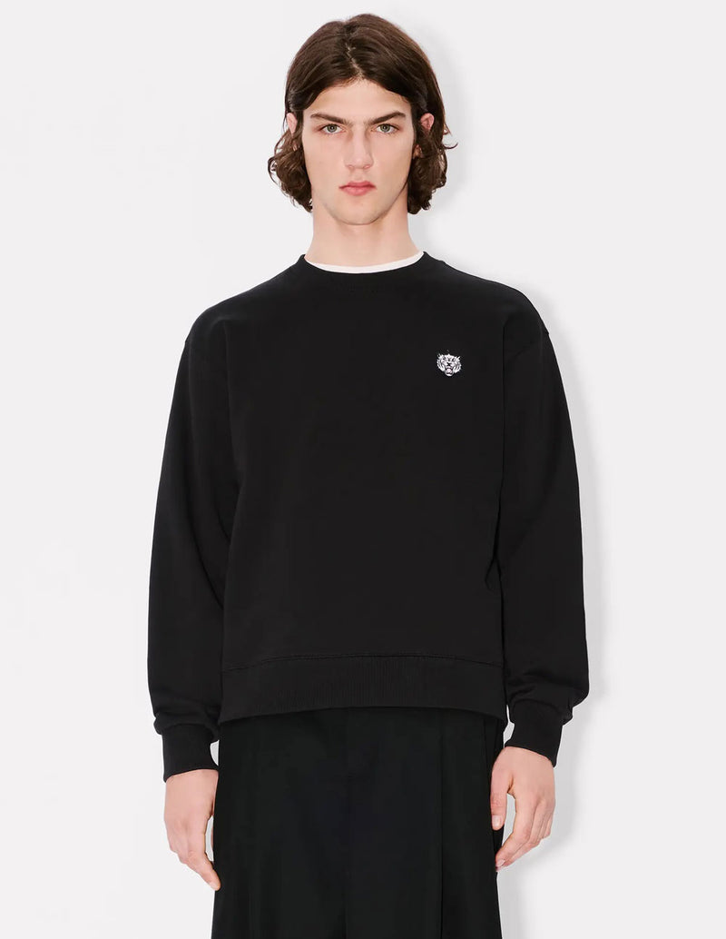 Sudadera Kenzo Happy Tiger Bordada Negra Hombre