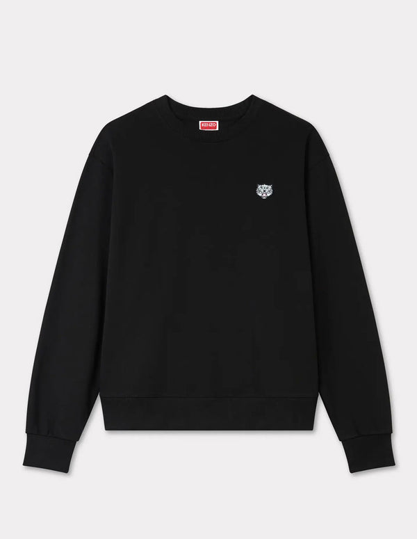 Sudadera Kenzo Happy Tiger Bordada Negra Hombre