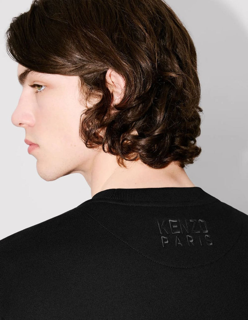 Sudadera Kenzo Happy Tiger Bordada Negra Hombre