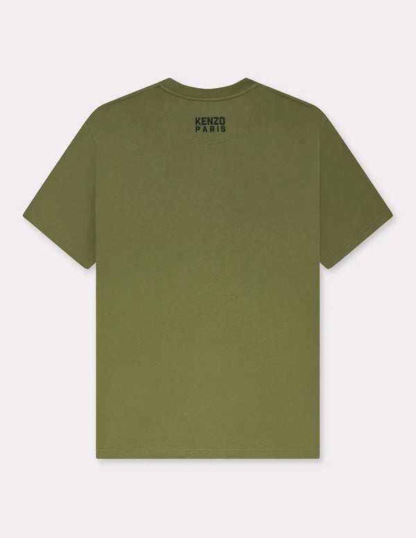 Camiseta Kenzo con Bordado Kenzo Happy Tiger Verde Hombre