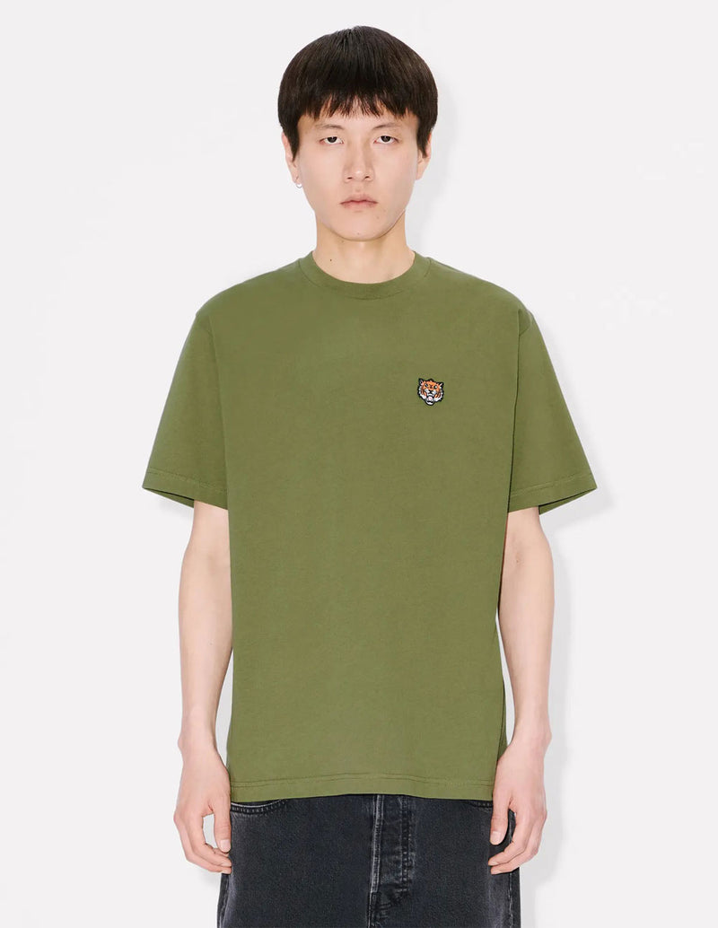 Camiseta Kenzo con Bordado Kenzo Happy Tiger Verde Hombre