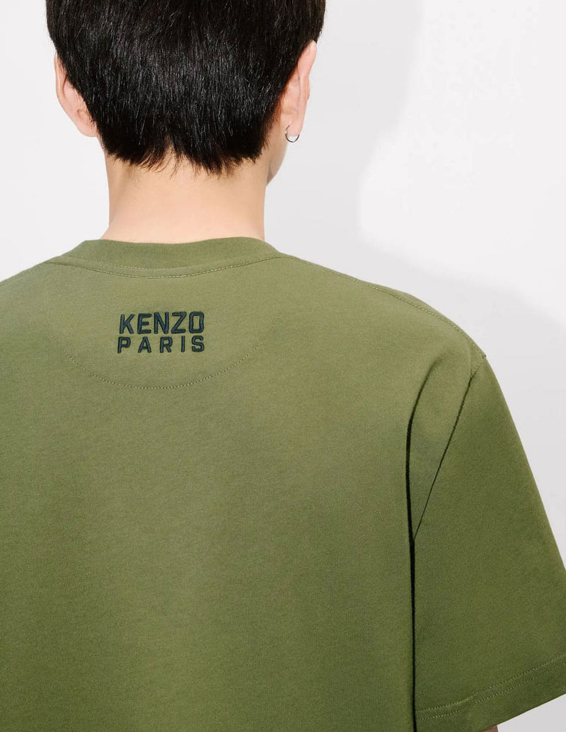 Camiseta Kenzo con Bordado Kenzo Happy Tiger Verde Hombre