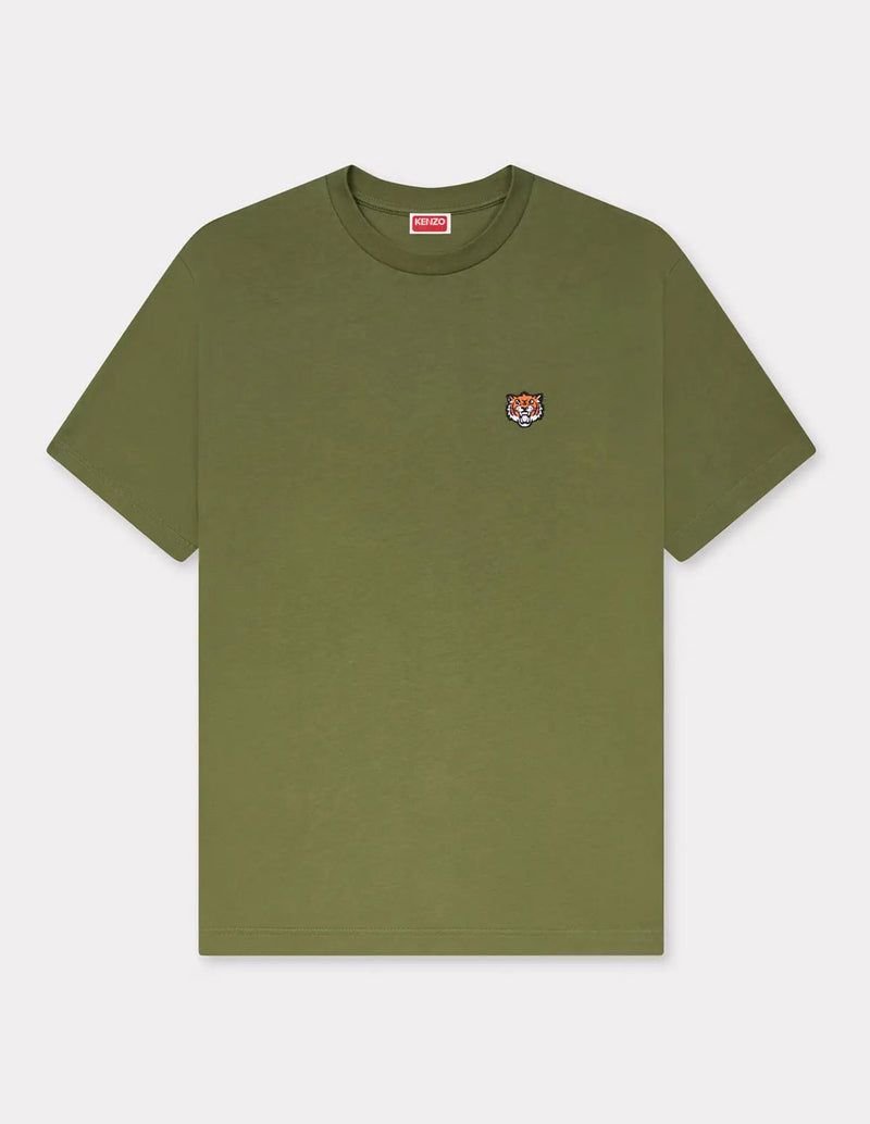 Camiseta Kenzo con Bordado Kenzo Happy Tiger Verde Hombre