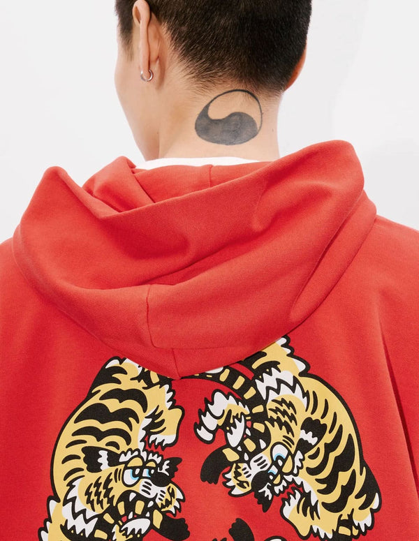 Sudadera con Capucha Kenzo Verdy Market Naranja Unisex
