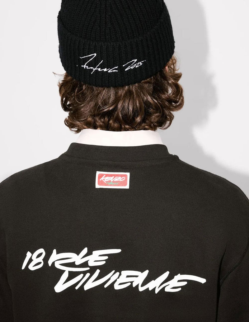 Sudadera Kenzo x Futura 2000 Negra Hombre