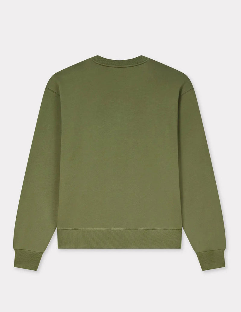 Sudadera Kenzo Bordada Happy Tiger Verde Hombre