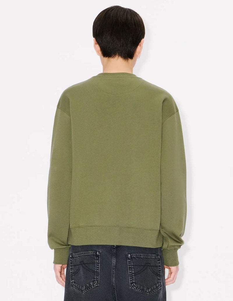 Sudadera Kenzo Bordada Happy Tiger Verde Hombre