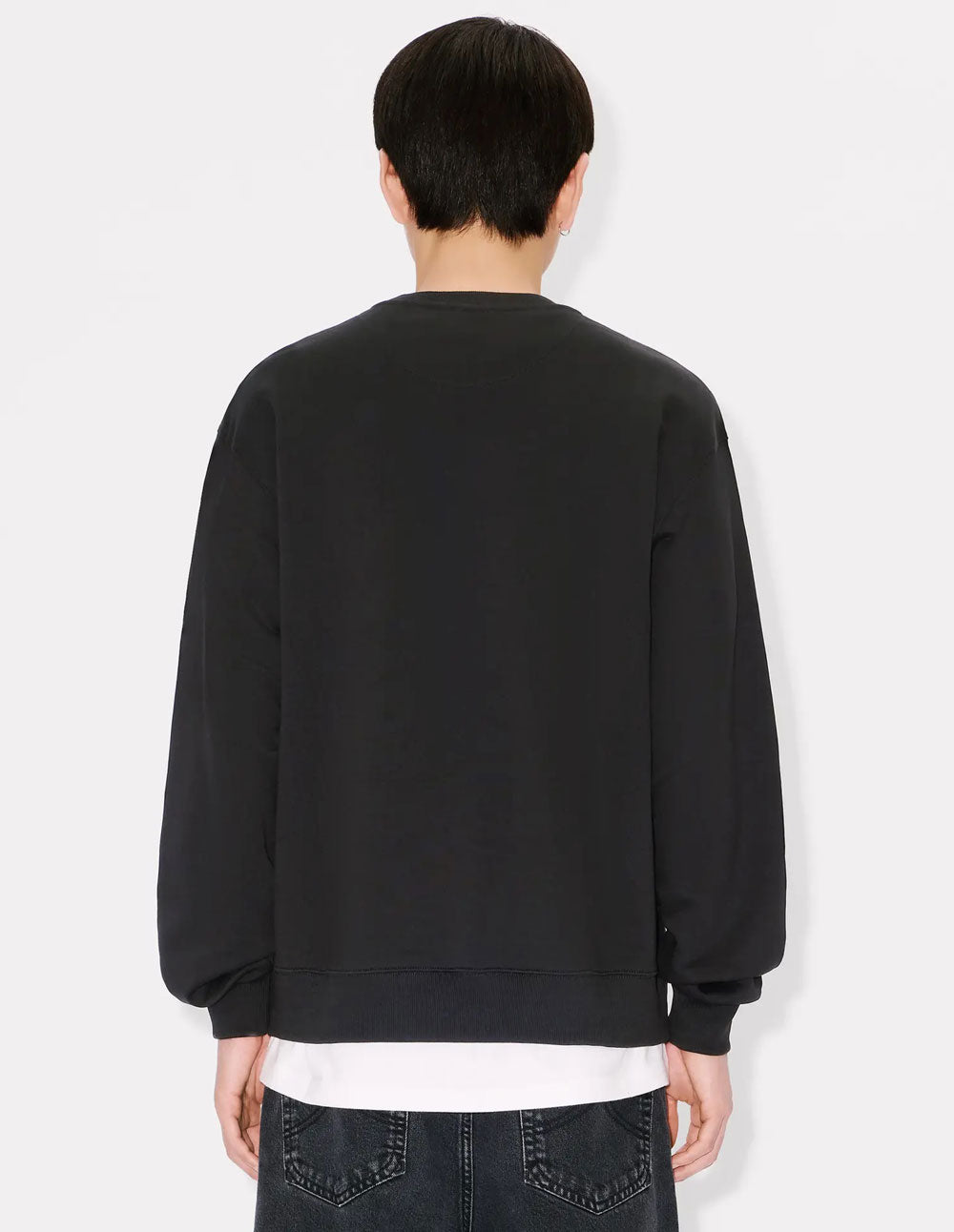 Sudadera Kenzo Bordada Happy Tiger Negra Hombre FF65SW2654MF-99J