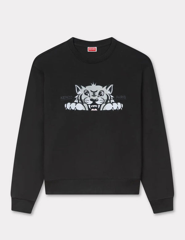 Sudadera Kenzo Bordada Happy Tiger Verde Hombre
