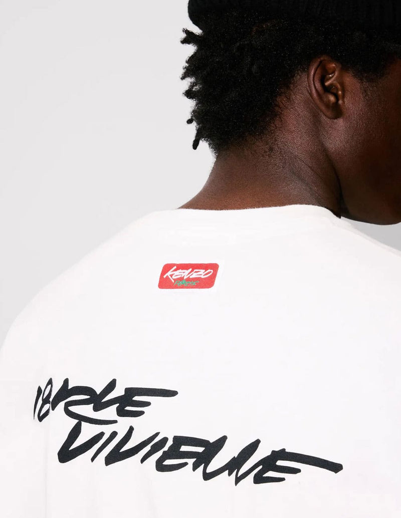 Camiseta Kenzo x Futura 2000 Blanca Hombre