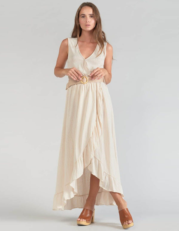 Vestido Le Temps des Cerises Filipyn Beige Mujer