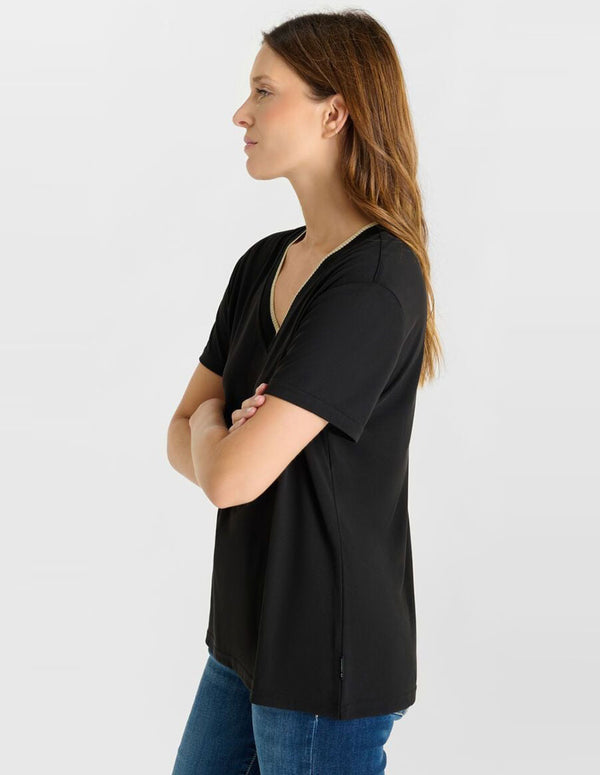 Camiseta Le Temps des Cerises Fuka Negra Mujer