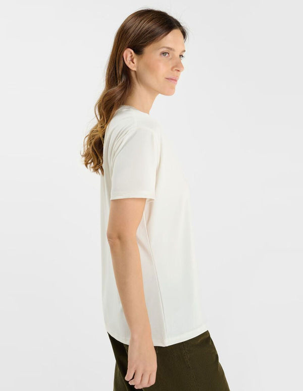 Camiseta Le Temps des Cerises Fuka Beige Mujer