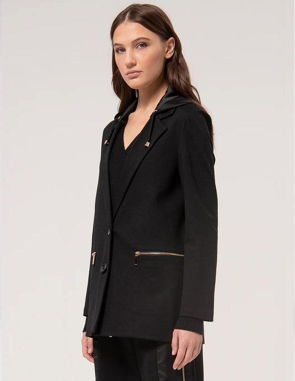 Blazer Fracomina Single Breasted Negra Mujer