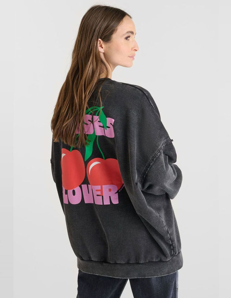 Sudadera Le Temps des Cerises Jules Negra Mujer